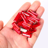 Light Siam Princess Baguette Shape High Quality Glass Pointed Back Fancy Rhinestones WholesaleRhinestone